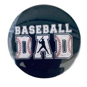Baseball Pinback Button Set of 4 - Fun & Quirky Designs